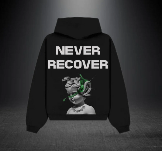 NEVER RECOVER - Oversized Hoodie