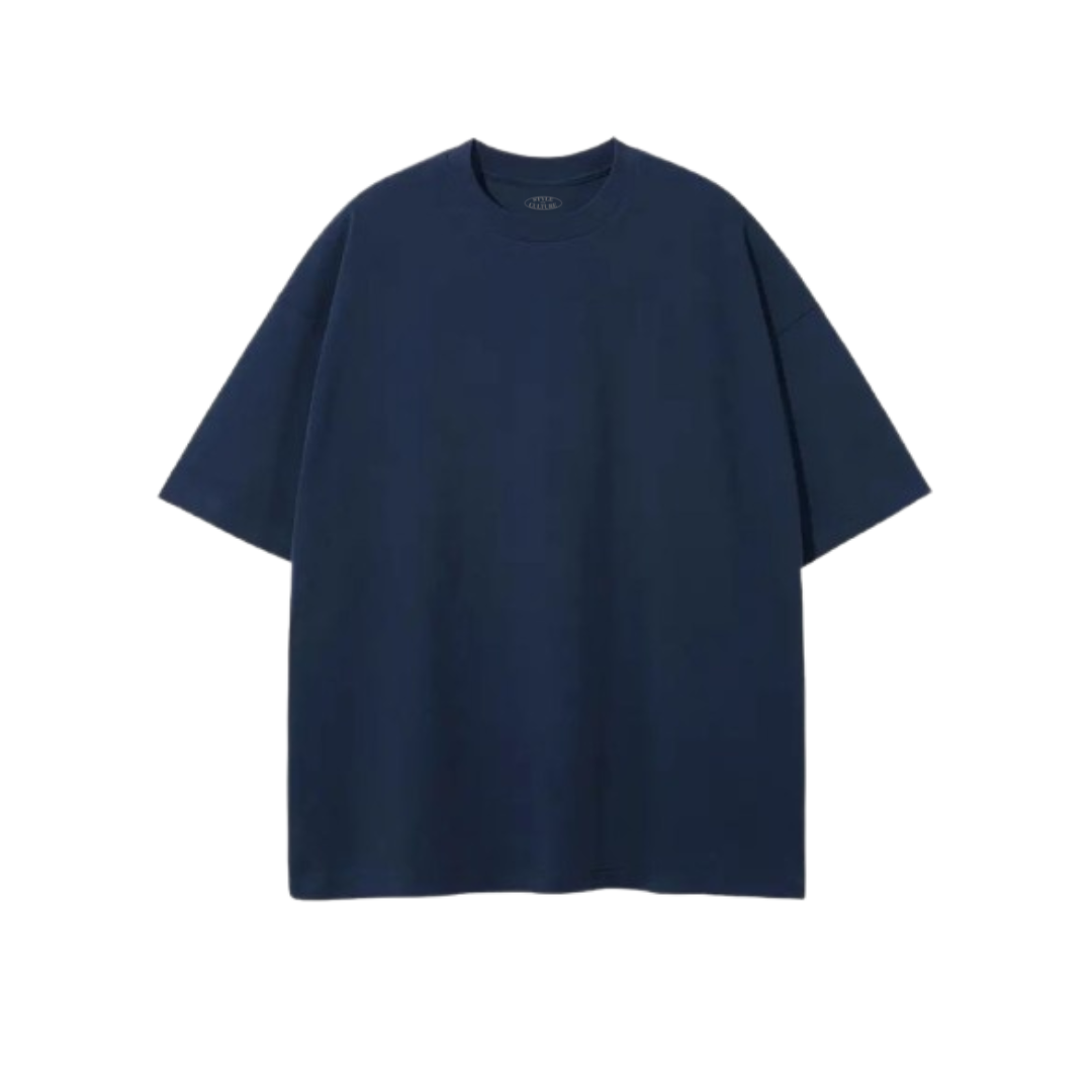 Plain Navy Blue Oversized T-Shirt