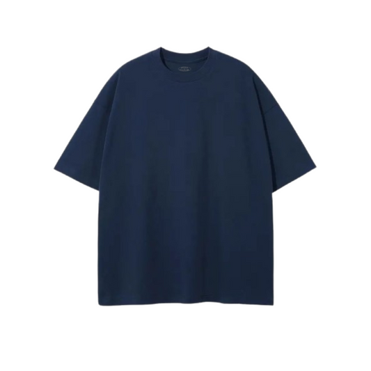 Plain Navy Blue Oversized T-Shirt
