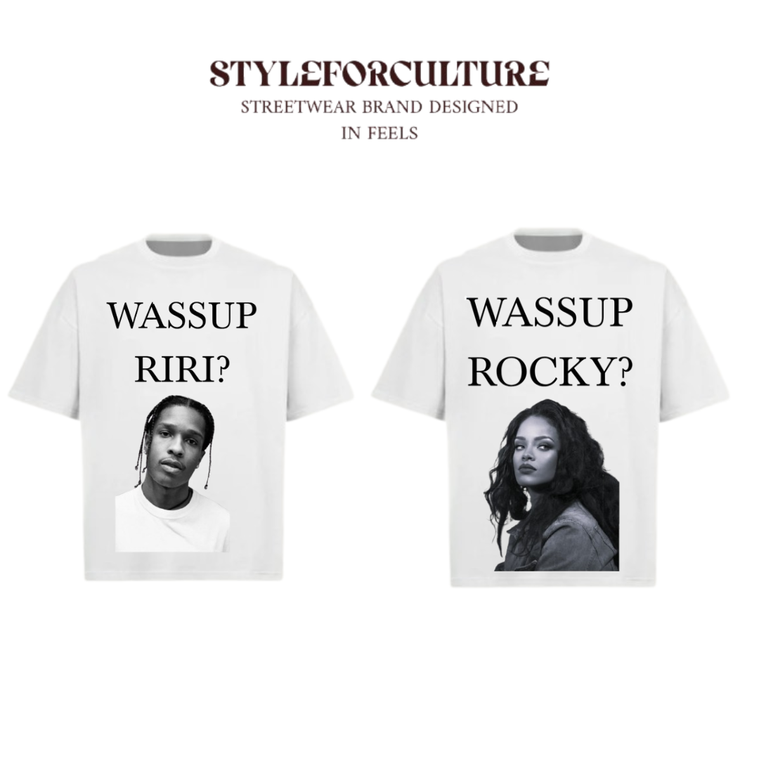 WASSUP RIRI + ROCKY - Oversized T-Shirt