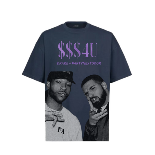 DRAKE + PND : $$$4U - Oversized T-Shirt