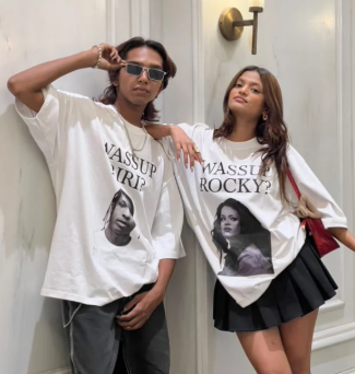 WASSUP RIRI + ROCKY - Oversized T-Shirt