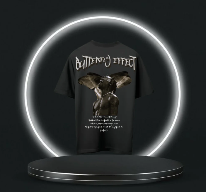 Butterfly Effect Travis Scott - Oversized T-Shirt