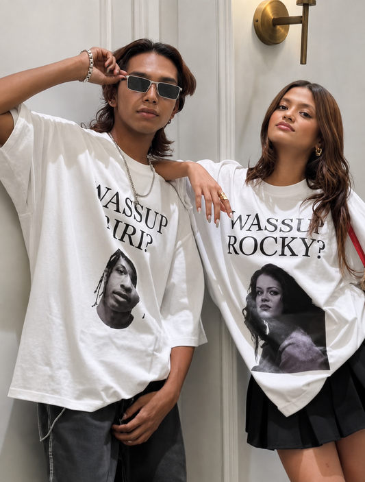 WASSUP RIRI + ROCKY - Oversized T-Shirt