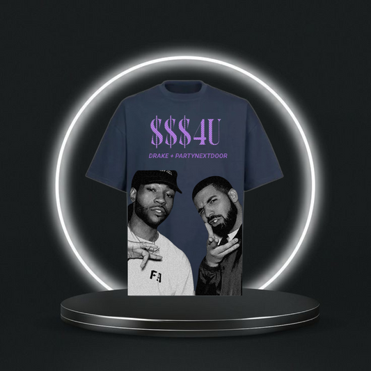 DRAKE + PND : $$$4U - Oversized T-Shirt