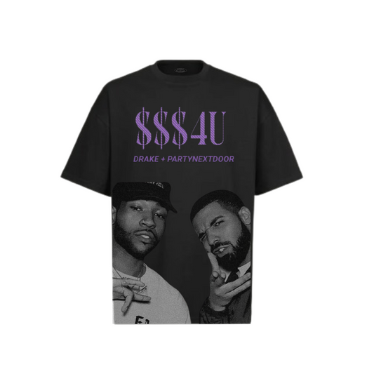 DRAKE + PND : $$$4U - Oversized T-Shirt